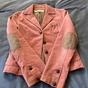 EUC Rose corduroy blazer
